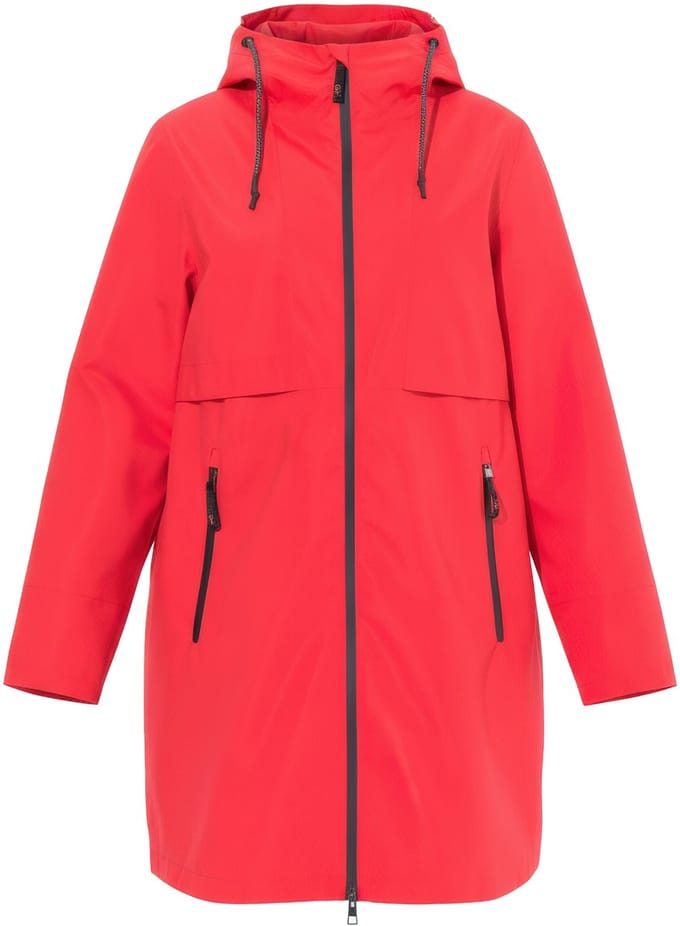 Laurasøn - Dames - Functionele 4-seizoenen mantel capuchon - Lychee - Maat 48+