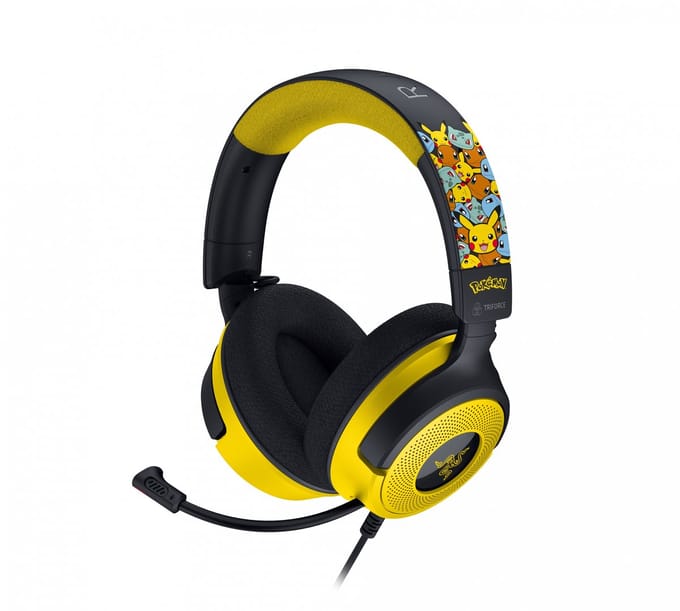 Razer Kraken V4 X - Gaming Headset - Razer Chroma RGB - 7.1 - Pokémon Kanto Starters Edition