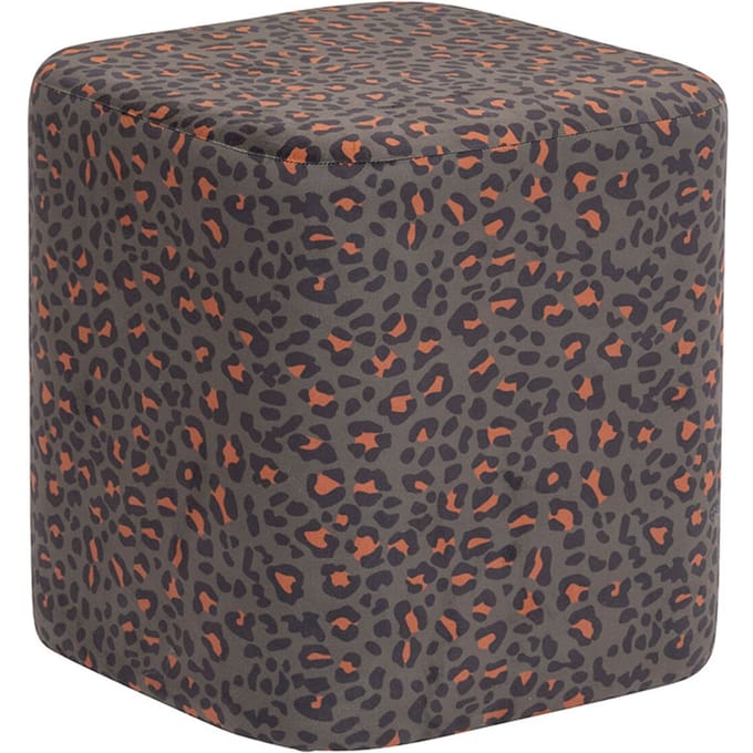 Eazy Living Velvet Poef 38 cm Mende Luipaard