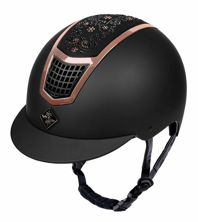 Fair Play Quantinum Chic 2.0 Rose Goud Ruiterhelm - Zwart, M