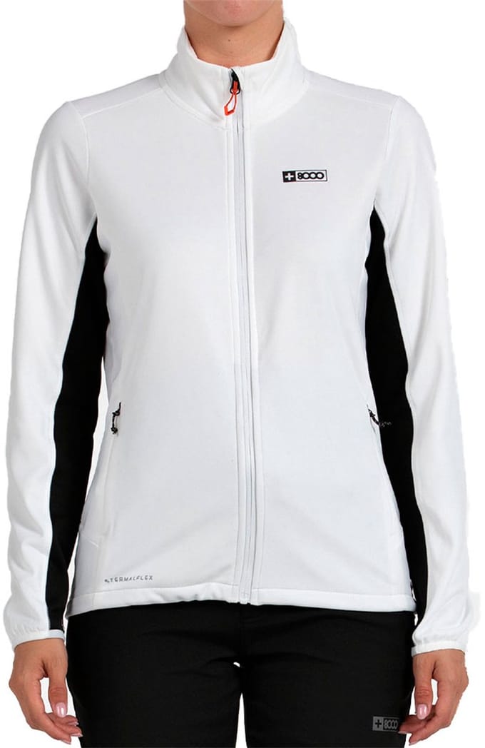 +8000 Nerta Fleece Met Volledige Rits Wit L Vrouw