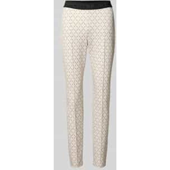 slim fit broek met logomotief