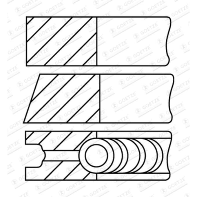 Goetze Engine Zuigerveren set GOETZE 08-436300-10