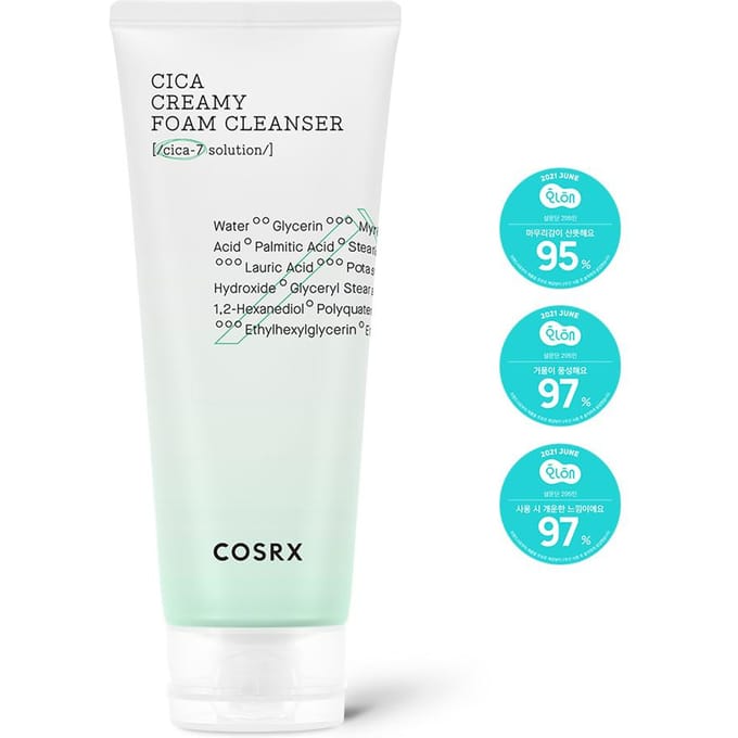 COSRX Pure Fit Cica Creamy Foam Cleanser (150 ml) white