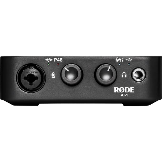 RØDE AI‑1 USB Audio Interface – Compacte Geluidskaart voor Studio & Podcast