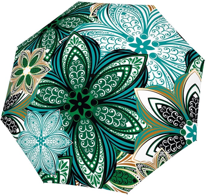 doppler paraplu Fiber Magic Imperial Meadow veelkleurig