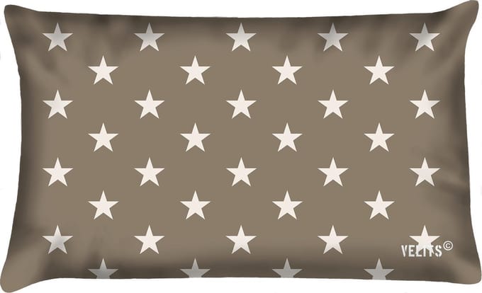 Sierkussen - Buitenkussen Mud Race Waterafstotend Bootkussen Starry Night - Zwart En Bruin - 60 Cm X 40 Cm