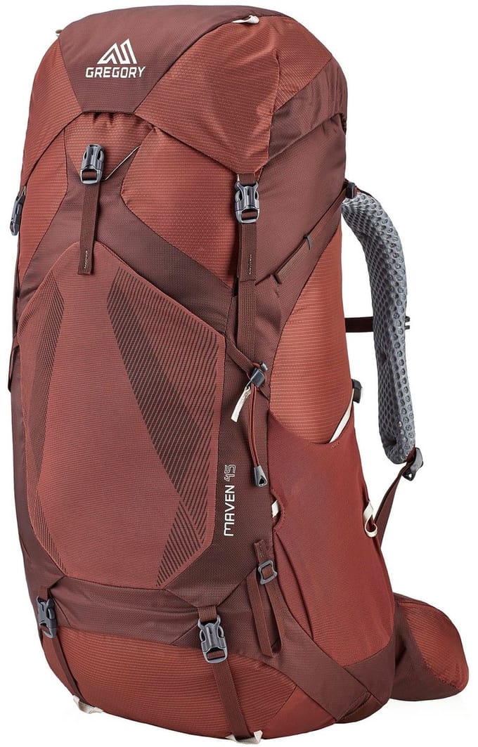 GREGORY trekkingrugzak rugzak Maven 45 Backpack Rosewood Red wijnrood