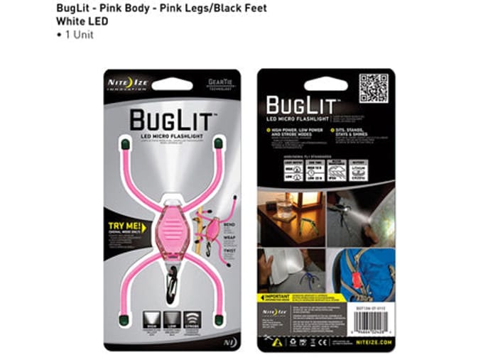 Nite Ize BugLit Pink Zaklamp - Roze