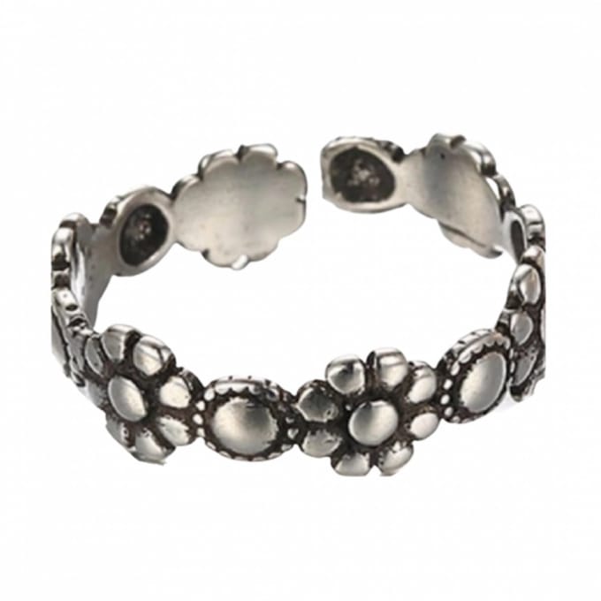 Ring- Bloem- Zilver- Ramona-Charme Bijoux