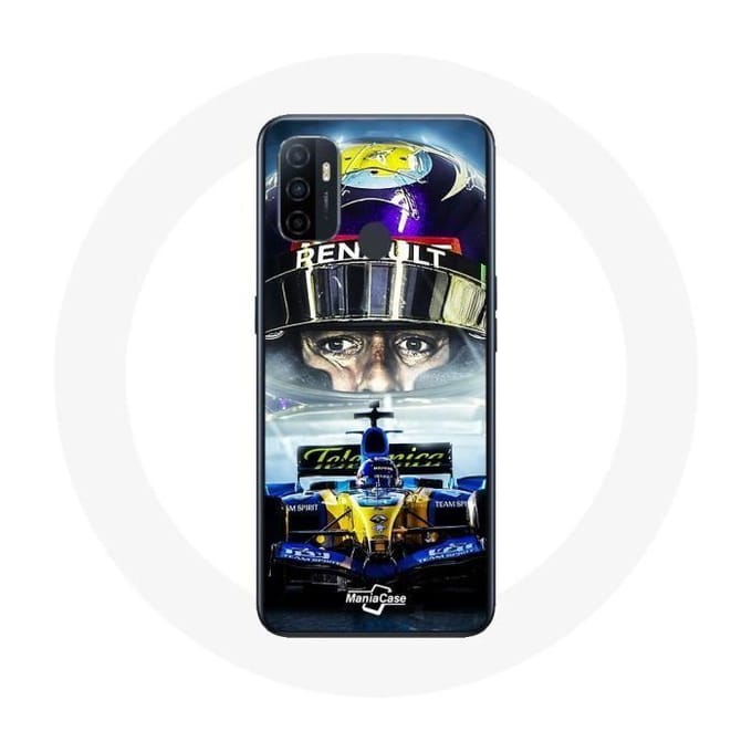 Oppo A53 Case Formule 1 Fernando Alonso Díaz Spaanse F1-coureur