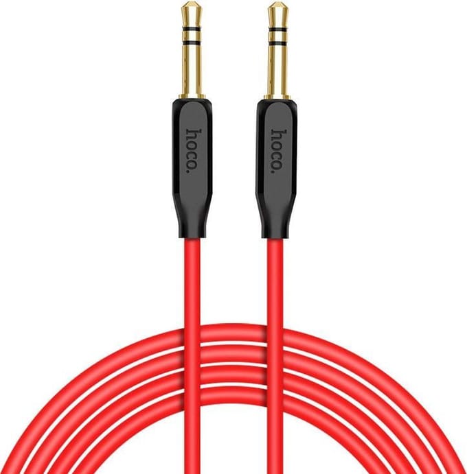 HOCO UPA11 - AUX Audiokabel - 3,5mm naar 3,5mm Jack - 1 meter - Zwart