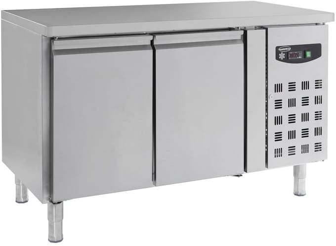 Combisteel Koelwerkbank - 228L - 2 Deuren - +2°C/+8°C - Geforceerde Koeling - 1360x600x860mm