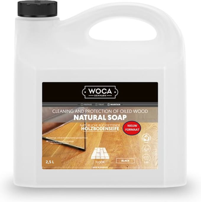 WOCA Natuurzeep zwart - 2,5 liter