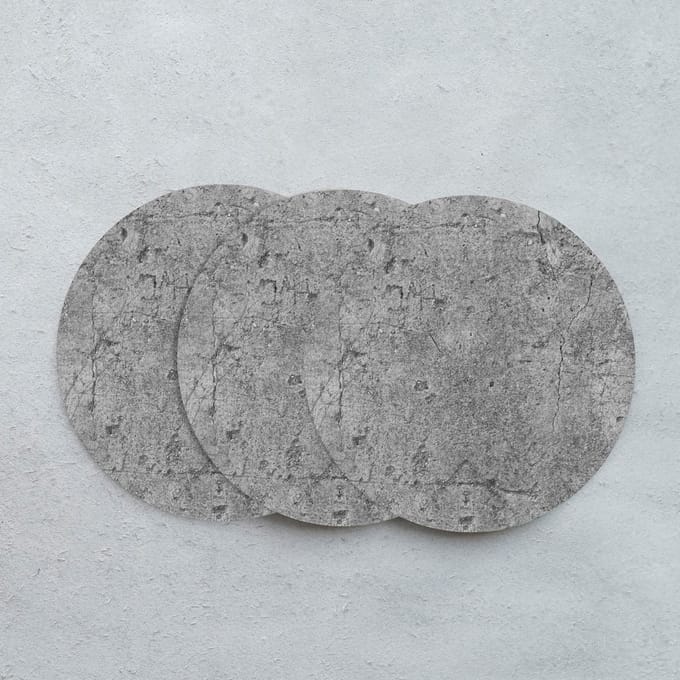 GR onderzetters voor glazen - Concrete Spots - Vinyl - 6st