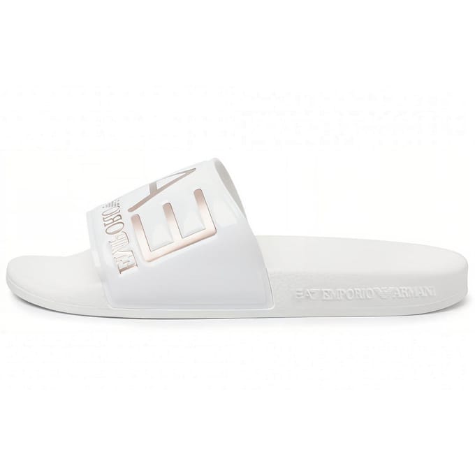 Emporio Armani EA7 Trendy Platte Stille Slippers Unisex Sandalen Wit XCP001XCC22M632 40