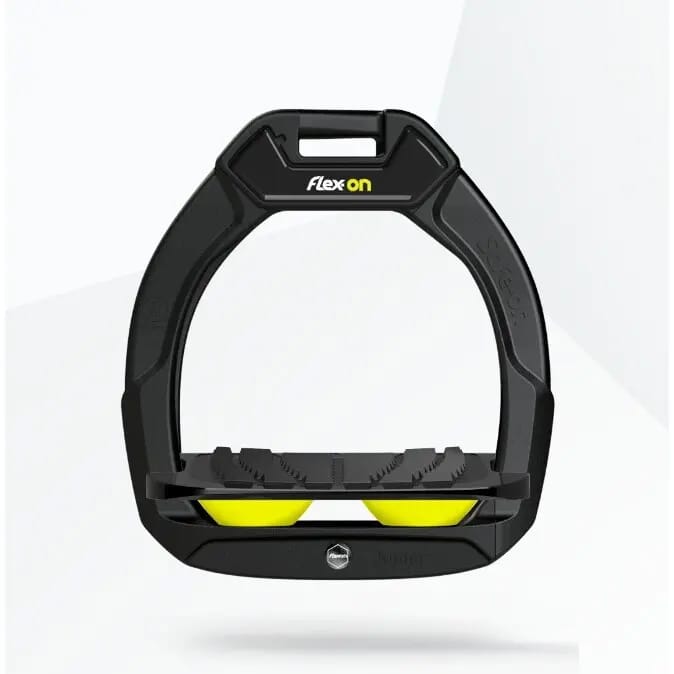 Veiligheidsstijgbeugels met Grip Hellend Zwart/Zwart/Geel voor kinderen Flex-On Safe-On