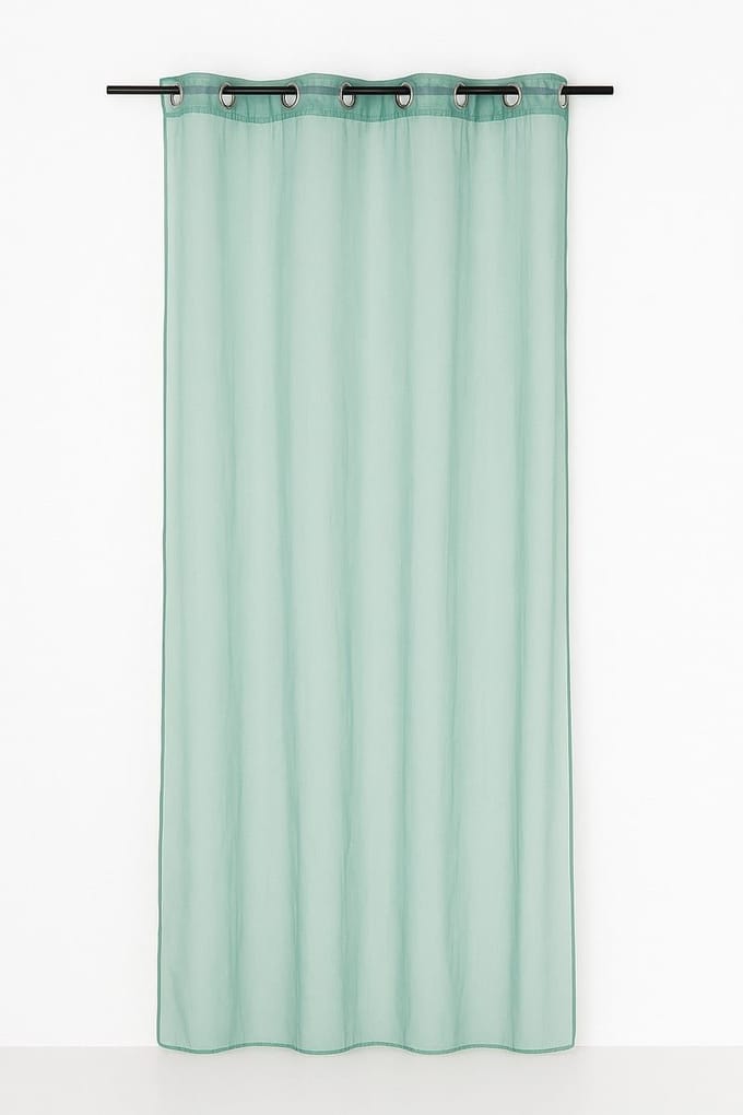 Monna voorhang gordijn mint 8 Rings 135 x 260 cm
