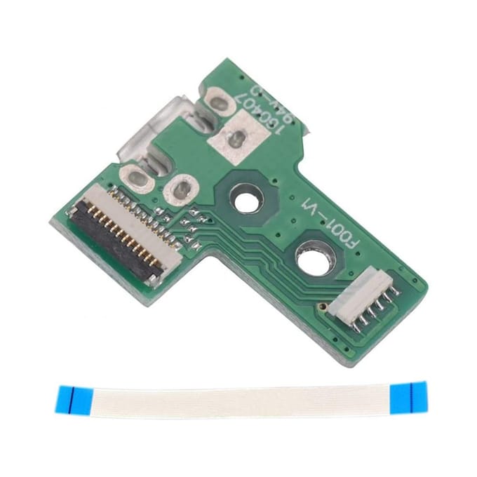 2 pièces de contrôleur de carte de prise de Port de chargement USB, câble flexible à 12 broches pour PS4 JDS-030 gray