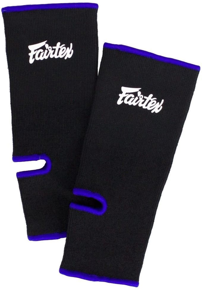 Fairtex Enkelsteun - zwart/blauw - standaard maat