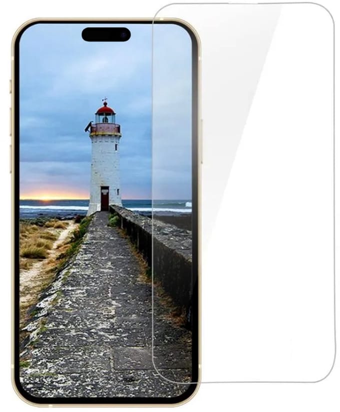 Anank 1X Versterkte Screenprotector voor Apple iPhone 16 Pro, Gehard Glas, Volledige Lijm, 3D, Set van 10 stuks