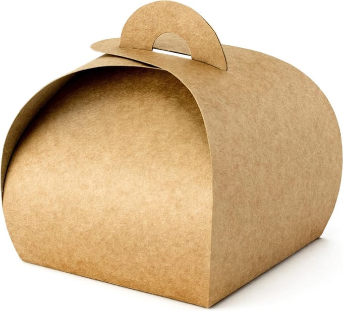 Partydeco Bedankdoosjes kraft folded - 8.5x7 cm - 10 stuks