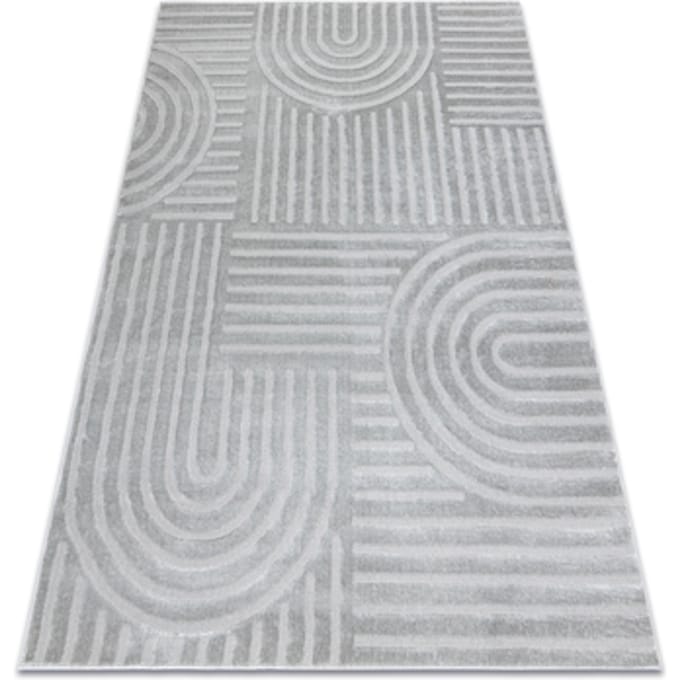 Kleden Rugsx Tapijt BALANCE 1918 grijs - Geometrisch, structure 80x150 cm