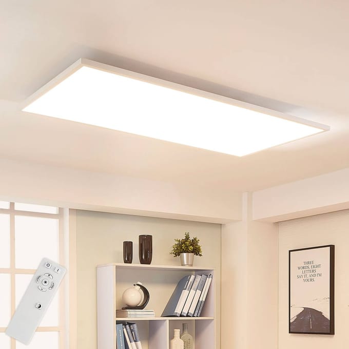 Arcchio LED paneel Arya, dimbaar, 119 cm x 59 cm, metaal
