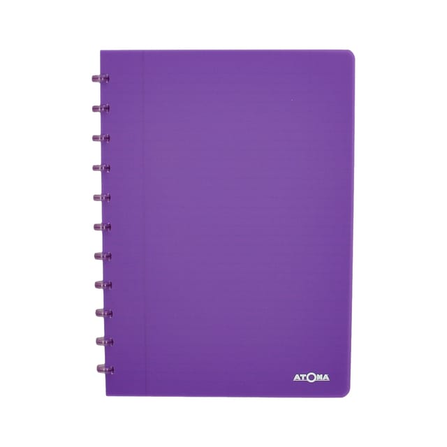 Schrift Atoma A4 blanco 144blz 90gr PP transparant assorti