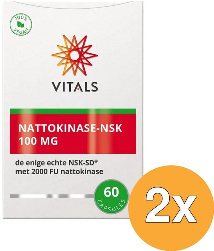 2x Vitals Nattokinase-NSK (60 capsules)