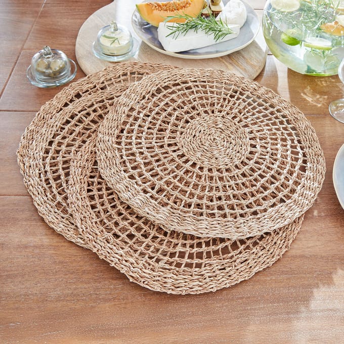 LOBERON Placemat set van 4 Sauvrelle bruin