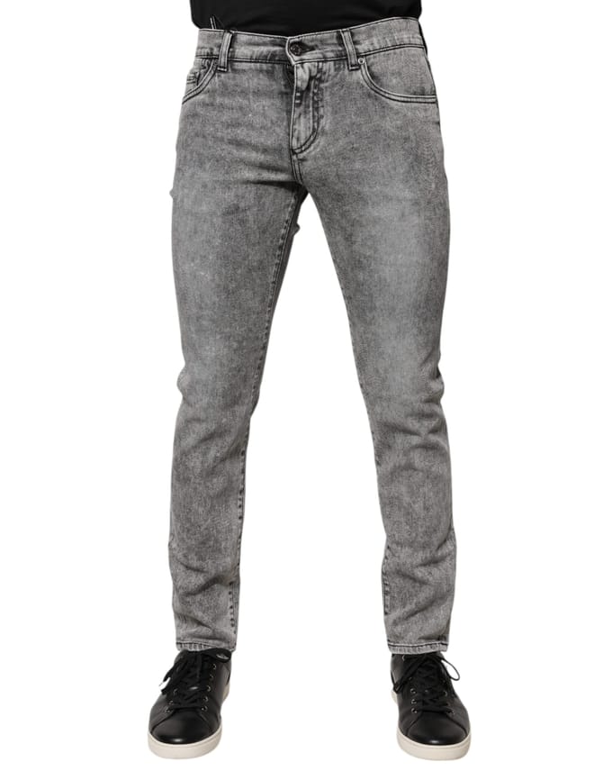Slim Fit Acid Wash Jeans