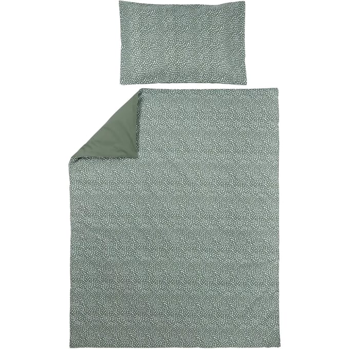 Meyco Baby Cheetah/Uni dekbedovertrek ledikant - forest green - 100x135cm