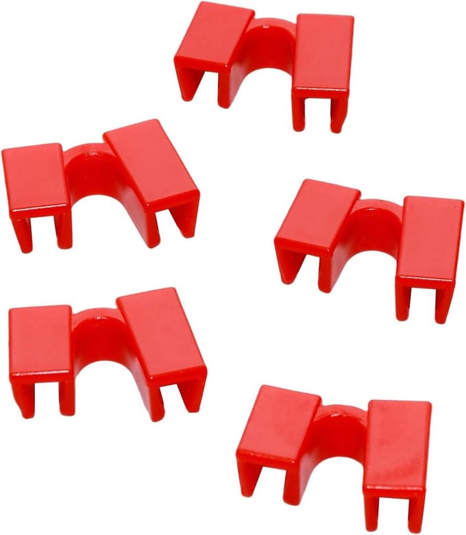 5 paar eetstokjes set voor beginners, herbruikbare eetstokhelpers, training eetstokjes voor gemakkelijk leren (rood)
