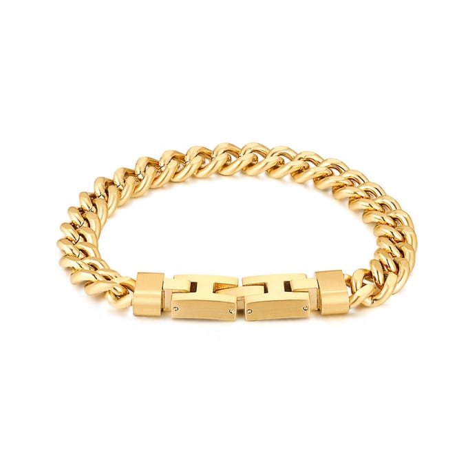 Twice As Nice Armband in edelstaal, gourmet 9 mm 21cm