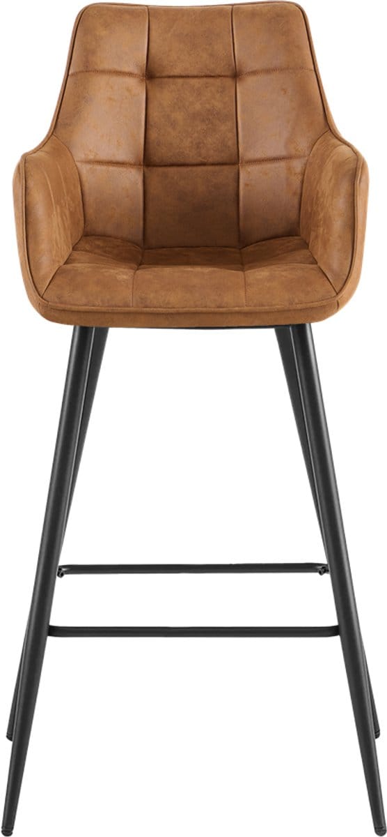 Benoa Barstoel Lucille Arm - Cognac - set van 2