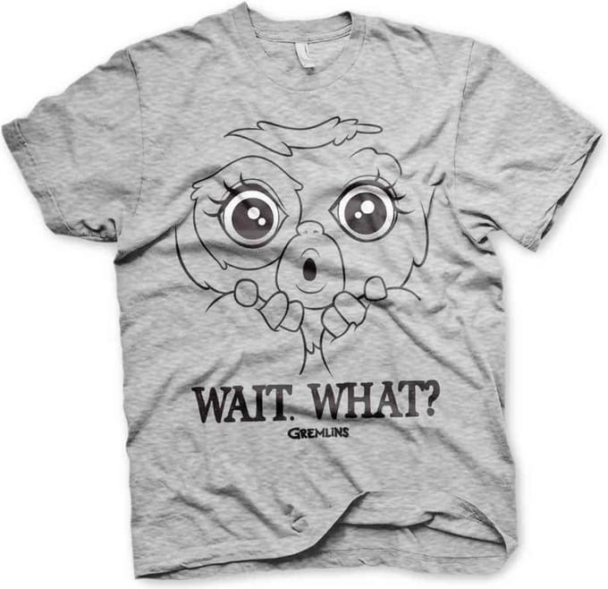Gremlins Heren Tshirt -S- Wait. What? Grijs