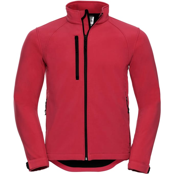 Russell Heren Soft Shell-jasje (Klassiek rood)