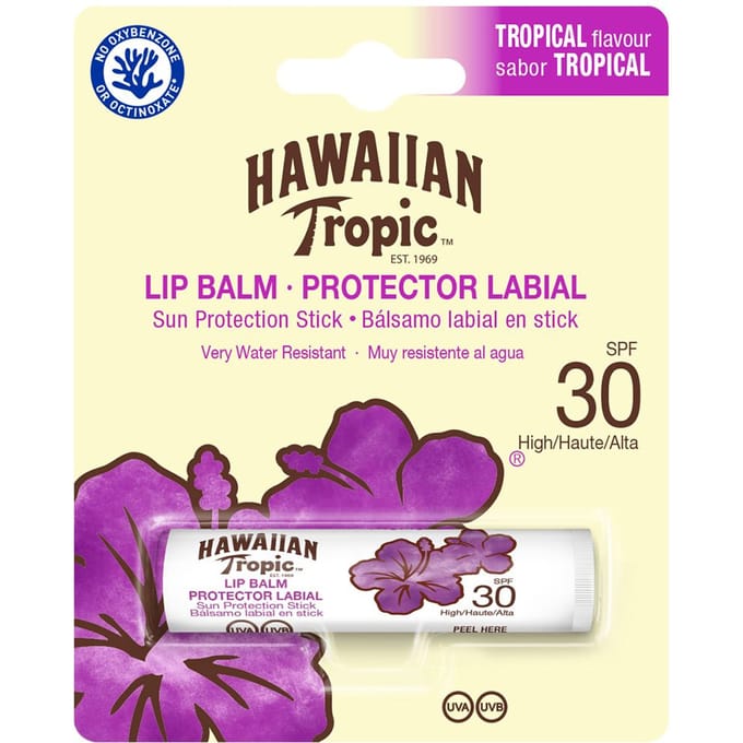 Hawaiian Tropic Lip Balm Sun Protection Stick Spf30 Water Resistant