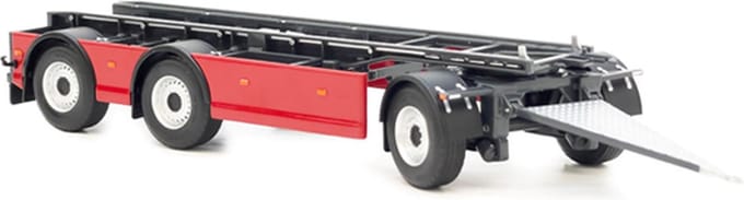 MarGe Models GS Meppel hooklift container trailer, schaal 1 op 32