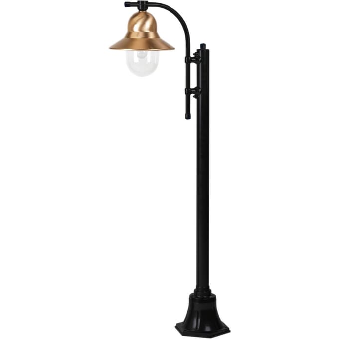K.S. Verlichting Lantaarnpaal Toscane 1-lamp 150 cm, zwart
