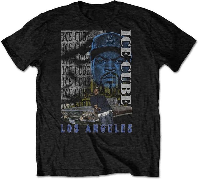 Ice Cube - Los Angeles Heren T-shirt - S - Zwart