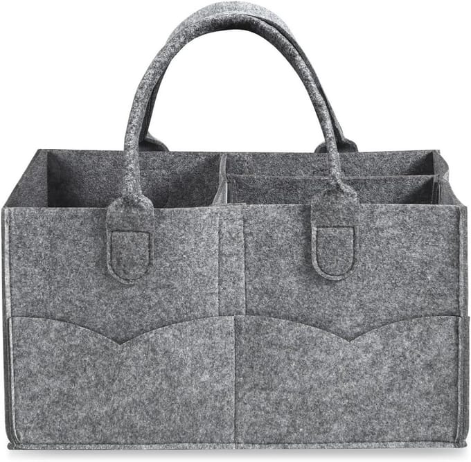 Draagbare Luier Caddy Organizer voor Baby's - Opvouwbare Organizer met Verdeeld Ontwerp voor Baby Spullen