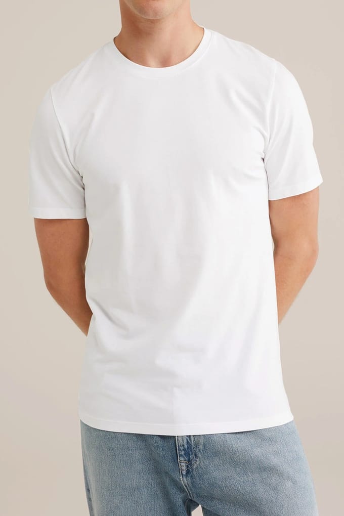 McGregor Premium - Stretch T-shirt - 4-pack White Taglia: M | Magliette basic Outlet | Uomo | Bianco