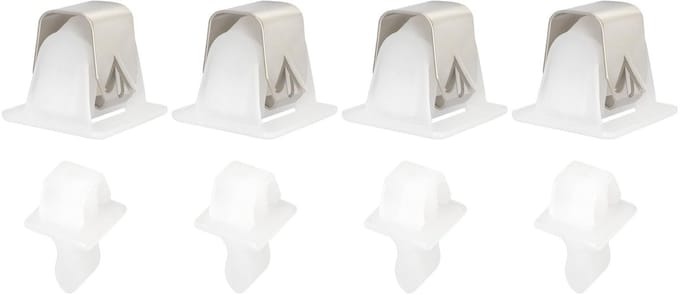 Dailygoods - Set van 4 Drogerdeurgrendels Compatibel met Whirlpool en Maytag