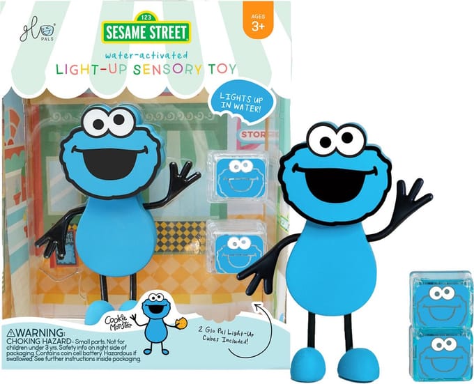 Glopals Light-Up Character Sesamstraat Koekiemonster Badspeelgoed GP-FIN-CHAR-COOKIE