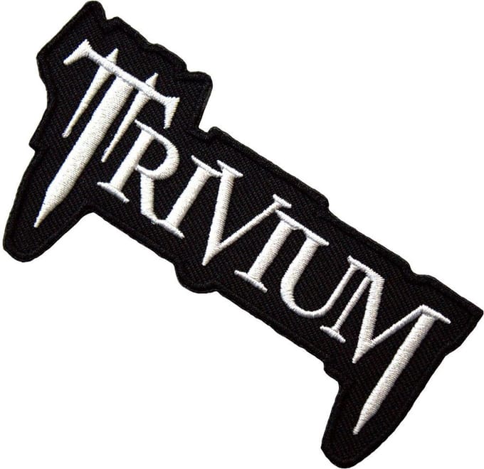 Trivium - Classic Logo Patch - Zwart/Wit