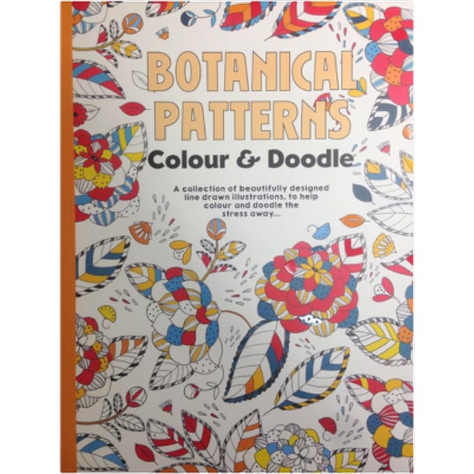 Kleur & krabbel botanische patronen kleurboek