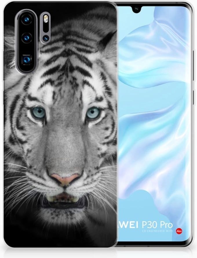 Huawei P30 Pro TPU Hoesje Tijger
