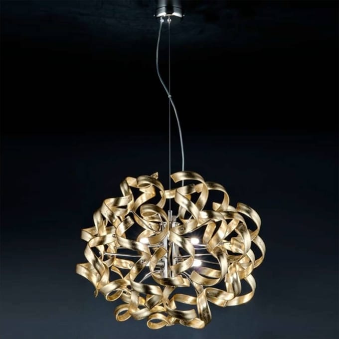 Metallux Mooie hanglamp Gold